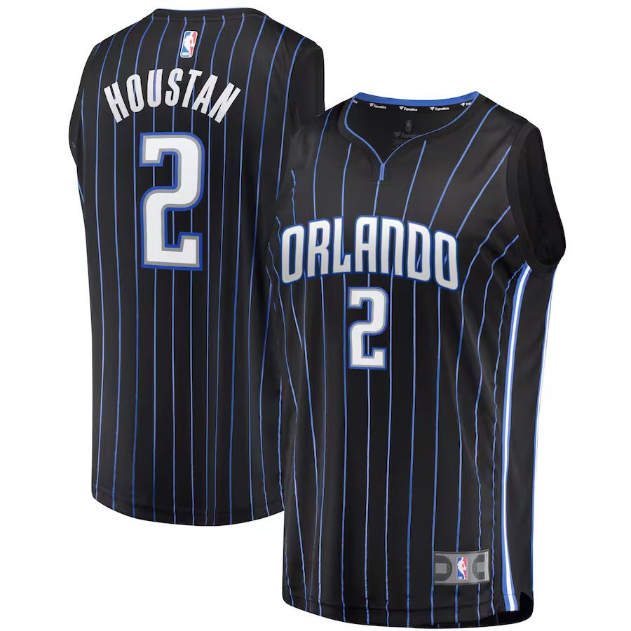Men Orlando Magic #2 Caleb Houstan Fanatics Branded Black Fast Break Replica NBA Jersey->orlando magic->NBA Jersey